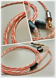 1.2m OCC silver Earphone Cable For IE80 IE8 3.5mm plug - Picture 1 of 5