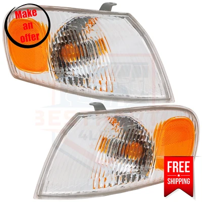 Juego de 2 luces de esquina izquierda y derecha para Toyota Corolla 1998-2000 CE, LE, VE Foto 1 de 4