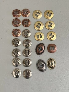 Conchos Southwestern Lot of 24 Classic Western Textured Ornate Style - Picture 1 of 2