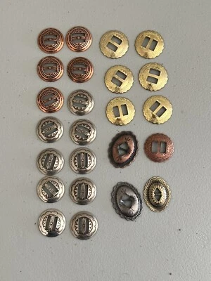Conchos Southwestern Lot of 24 Classic Western Textured Ornate Style - Image 1 of 2