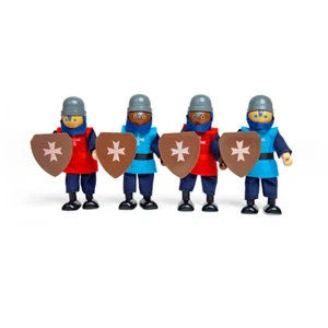 Bigjigs Toys Wooden Medieval Knights - Wooden Doll House Figures, Playset - Bild 1 von 12