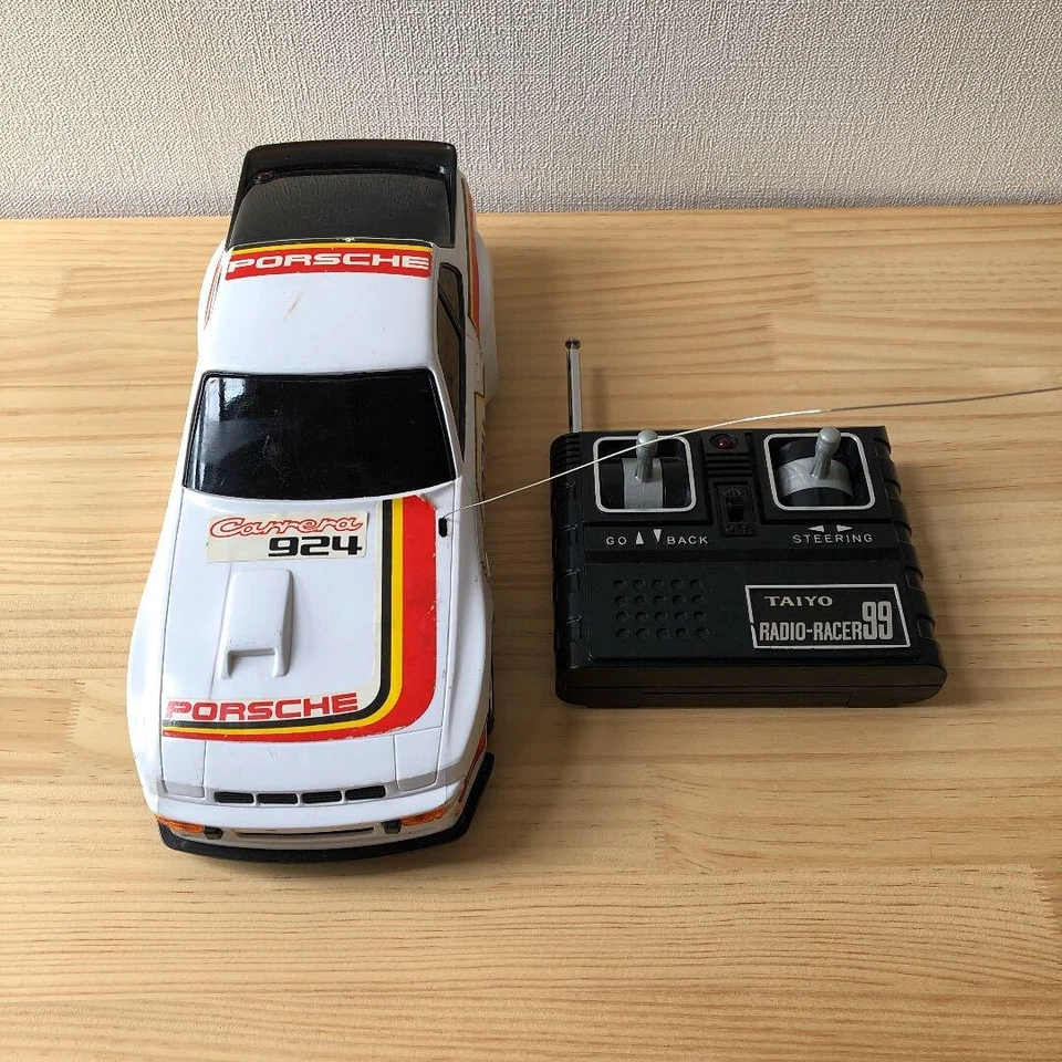 Vintage 1980's Taiyo Japan R/C White Porsche 924 Carrera GT w/Box 1/14 scale - Image 1 of 4