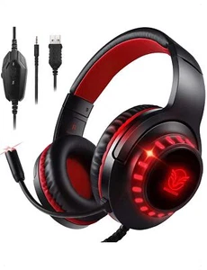 Pacrate Casque Gaming pour /PS5/Xbox One/PC/Nintendo Switch Casque Gamer avec... - Photo 1/6