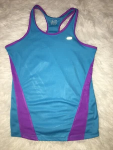 Champion Tank Top Athletic Semi Fitted Blue & Purple Racerback Girls Sz. XL EUC - Picture 1 of 5