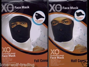 Máscara facial completa o media de neopreno negro para motocicleta, esquí, ciclismo - 20105, 20103 - Imagen 1 de 6