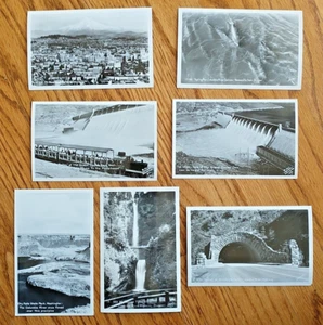 Lote/7 RPPC Portland, Columbia River, Coulee Dam, Salmon Run, Oregon, Washington - Imagen 1 de 10