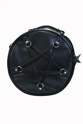 Bolso de Hombro Redondo Pentagrama Pentagrama Gótico Punk Emo de Ropa PROHIBIDA Foto 1 de 3