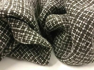 New Designer Multicolored Wool Boucle Fabric As Seen On Designer Catwalk 58’’ - Picture 1 of 9
