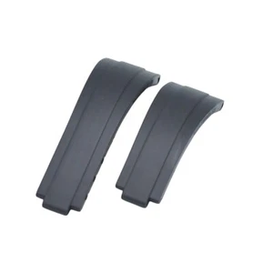 Cinturino in gomma nera 20 mm per Rolex Submariner GMT Daytona Datejust per Glidelock - Foto 1 di 6