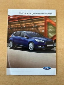 GUÍA DE REFERENCIA RÁPIDA PARA PROPIETARIOS FORD FOCUS 2014-2018 **ENVÍO GRATUITO** - Imagen 1 de 1
