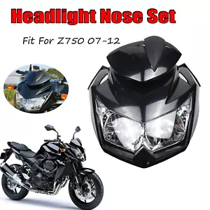 Pour Kawasaki Z750 Z750R 2007-2012 Ensemble de Carénage de nez de Phare Avant - Photo 1/8
