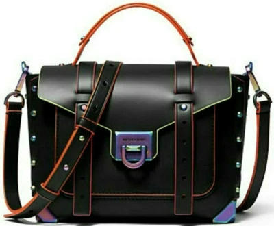 🌞MICHAEL KORS MANHATTAN BLACK NEON CROSSBODY BAG *ORIGINAL PACKAGING🌺NWT! - Image 1 of 4