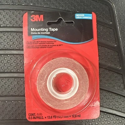 FITA DE MONTAGEM ISOLANTE DE JANELA ESCOCESA 3M filme tira de intempéries interno 0,5" x 13,8 jardas - Imagem 1 de 2