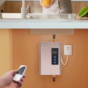 Electric Water Heater, Under Sink Instant Hot Water Heater+LCD Touch Screen 4KW - Picture 1 of 16