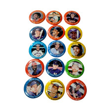 Lot Of 15 Fun Foods Baseball Pin Back Buttons Tony Gwen Paul Molitor Kirk Gibson