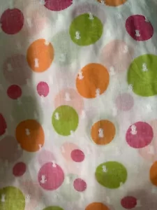 Vtg Raised FLOCKED Dotted Swiss 2 yds Dots Fabric 44“ - Picture 1 of 2