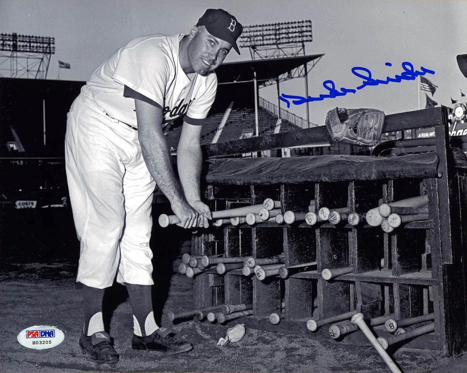 Duke Snider SIGNED 8x10 Photo Brooklyn Dodgers PSA/DNA AUTOGRAPHED - Image 1 of 1