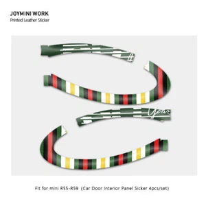 Car Door Panel Leather Sticker for MINI COOPER R55 R56 R57 R58 R59 Accessories B - Picture 1 of 7