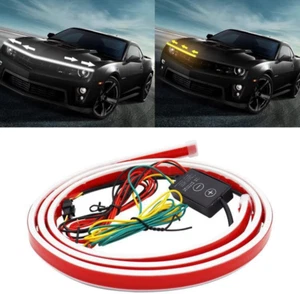 Auto Motorhaube Lichtleiste mit Blinker 59 cm flexibel außen wasserdicht - Bild 1 von 14