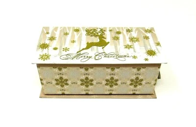 Punch Studio 4 oz Bar Orange Clove Soap in a Music Box Leaping Reindeer 17164 - Image 1 of 4