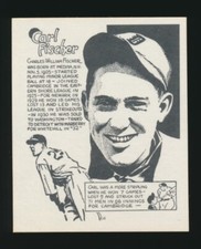 1976 Midwest Sports Collectors Convention *Promo Card* -CARL FISCHER (Tigers)