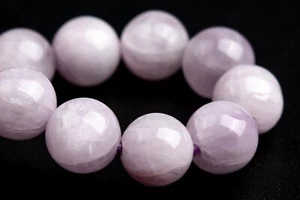 7MM Purple Kunzite Bracelet Grade A+ Genuine Natural Round Beads 6.5" - Picture 1 of 2