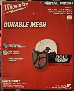 Milwaukee 48-73-1431 Full Face Shield For Milwaukee Safety Helmet with No Brim - Picture 1 of 4
