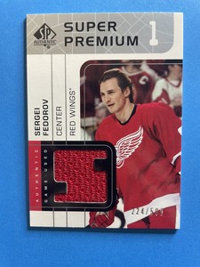 02/03 Sp Authentic Super Premium Game Used Jersey Sergei Fedorov #224/599
