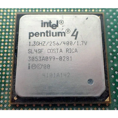 INTEL 1.3GHZ CPU SL4SF PENTIUM 4 (256/400/1.7V/56W) - SOCKET PPGA423 COSTA RICA - Image 1 of 3