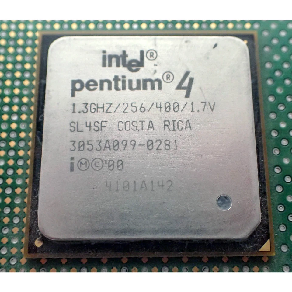 INTEL 1.3GHZ CPU SL4SF PENTIUM 4 (256/400/1.7V/56W) - SOCKET PPGA423 COSTA RICA - Image 1 of 3