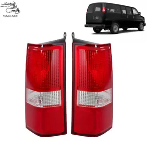 Left&Right Side Halogen For 03-23 Chevy Express/GMC Savana Tail Lights w/o wires - Picture 1 of 13