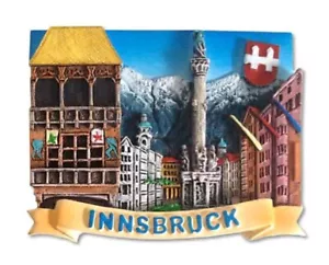 Innsbruck Tirol Alpen Österreich Premium Magnet aus Poly Souvenir Austria - Bild 1 von 4