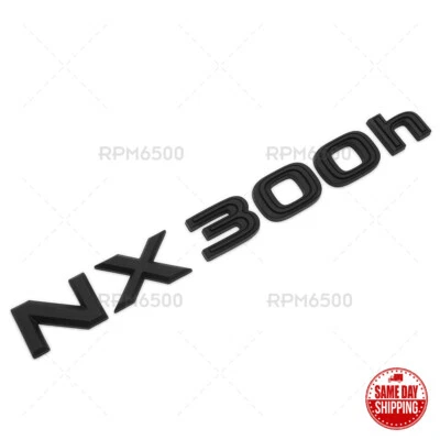 Lexus Liftgate Matte Black NX 300h Letter Logo Badge Car Emblem Replace F-Sport - Изображение 1 из 4