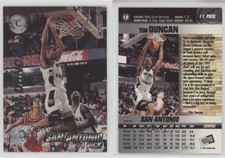 1997 Press Pass Double Threat Silver Tim Duncan #1 Rookie RC HOF
