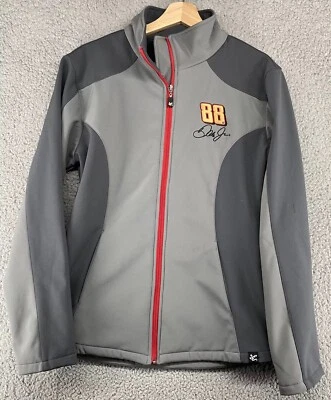 Jaqueta Chase Authentics bordada Dale Earnhardt Jr. 88 cinza tamanho M - Imagem 1 de 4