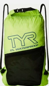 TYR Alliance Waterproof Sack Pack: Fluorescent Yellow 17L 24" x13" Dry Sack - Picture 1 of 4