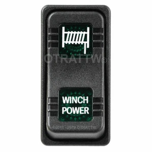OTRATTW Carling Tech Contura X Rocker Switch, Polaris, WINCH POWER, GREEN LENS - Foto 1 di 4