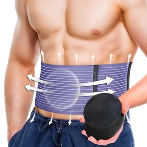Umbilical Hernia Belt for Men Women Abdominal Binder Belly Button Hernia Support - Picture 1 of 17