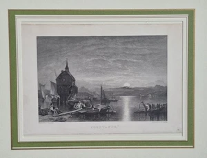 Konstanz am Bodensee Baden-Württemberg alter Stahlstich  1844 - Bild 1 von 1