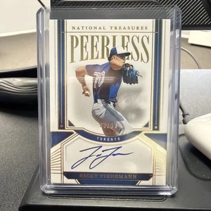 RICKY TIEDEMANN 2024 NATIONAL TREASURES PEERLESS SIGNATURES AUTO /99  - Picture 1 of 2