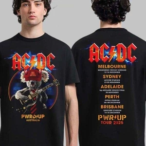 HOT!!! ACDC Australia PWR UP Tour 2025 Two Sided Tee - Picture 1 of 3