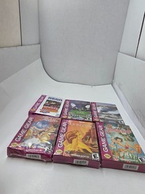 6 NEW Sega Game Gear Games  Aladdin,Jungle Book,Lion King,Battletank,Ceasars #B2