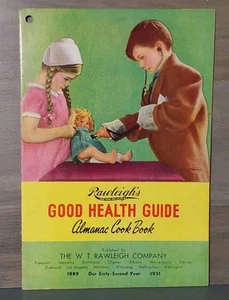 Libro de cocina Rawleighs Good Health Guide Almanac de colección edición 1951 PB - Imagen 1 de 5