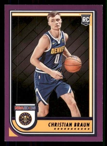 Christian Braun 2022-23 Hoops #251 Purple RC Denver Nuggets - Picture 1 of 2