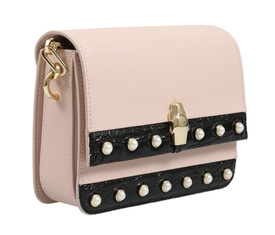 Bolso de hombro Roberto Cavalli HXLPAY D96 nude/negro Foto 1 de 4