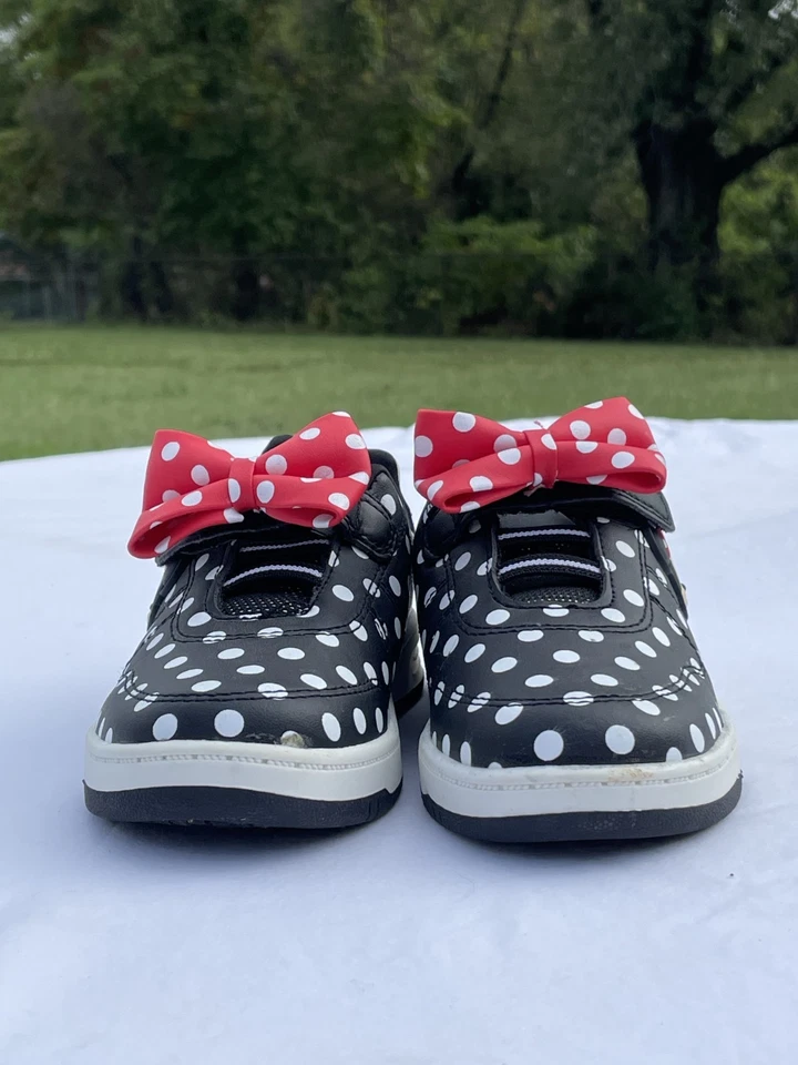 Disney Jr Minnie Mouse Correa con Lazo Rojo Niños Zapatos Tenis Zapato Talla 12Y Foto 1 de 4
