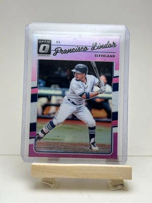 Donruss Optic Pink Francisco Lindor #90 2017 New York Mets Foto 1 de 2