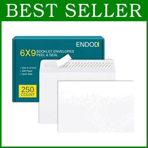 Sobres para folletos 6x9 - Paquete de 250 - Blanco - Auto sellado - Imagen 1 de 9