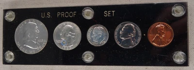 1963 US Mint Proof Set 90% Silver Capital Plastic Holder 5 Coins - Image 1 of 2