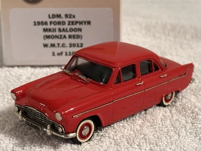 1956 Ford Zephyr Mk2 Saloon Red 1/43 Scale Lansdowne Model LDM 92 X Ltd 1 -110 - Image 1 of 4